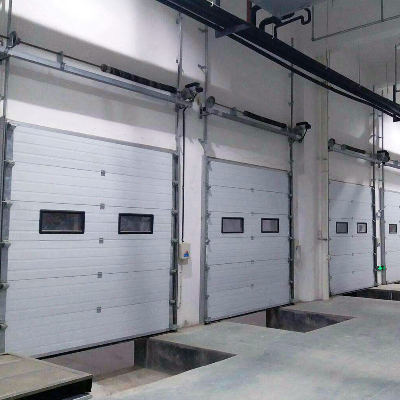 Industrial Warehouse Fire Automatic Color Steel Factory Flap Garage Sectional Door