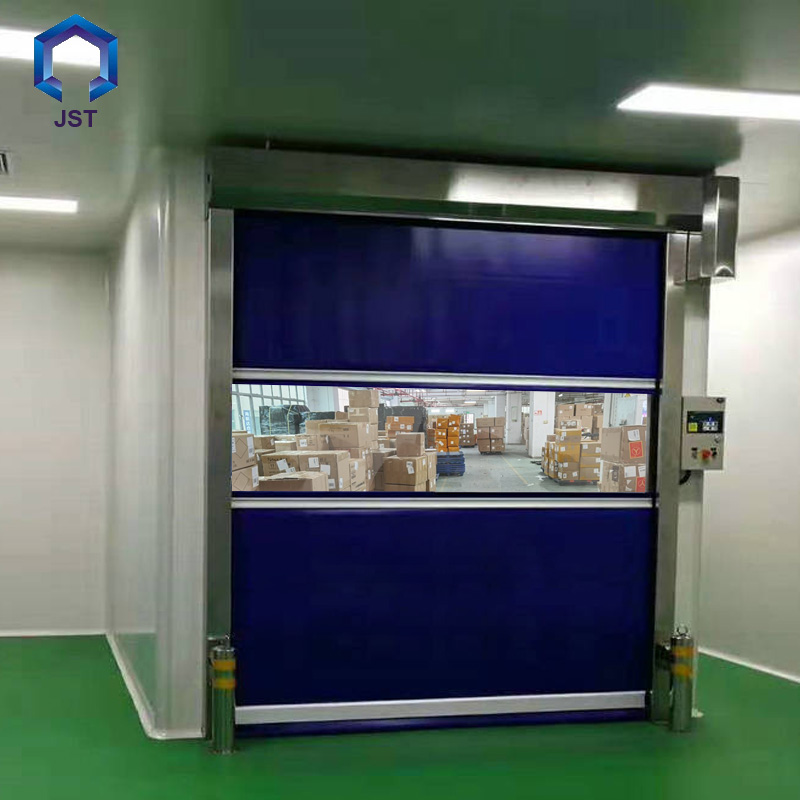 Supplier Roller Fast Rolling Automatic Aluminium Door Shutter Operated High Speed PVC Door