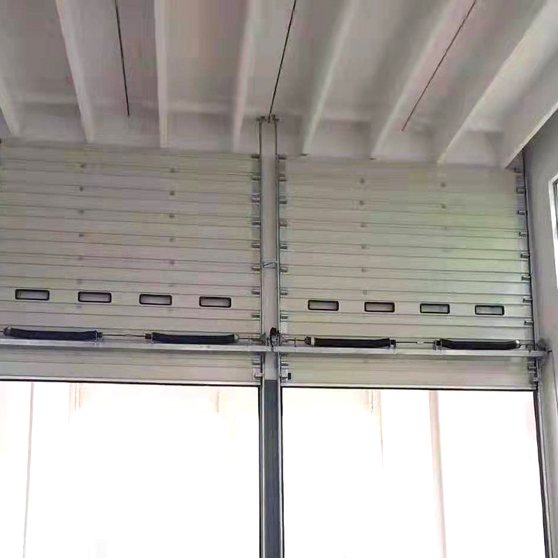 Industrial Retardant Flap Electric Wind Resistance Aluminum Alloy Sectional Door